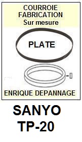 SANYO-TP20 TP-20-COURROIES-ET-KITS-COURROIES-COMPATIBLES
