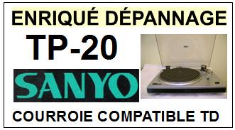 SANYO-TP20 TP-20-COURROIES-COMPATIBLES