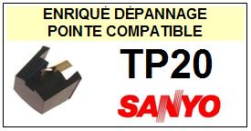SANYO-TP20  TP-20-POINTES-DE-LECTURE-DIAMANTS-SAPHIRS-COMPATIBLES