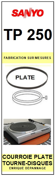 SANYO-TP250-COURROIES-COMPATIBLES