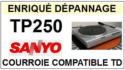 SANYO-TP250-COURROIES-COMPATIBLES