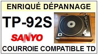 SANYO-TP92S TP-92S-COURROIES-COMPATIBLES