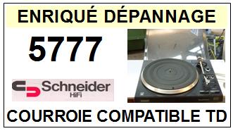 SCHNEIDER  5777    Courroie Compatible Tourne-disques
