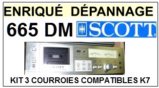 SCOTT-665DM-COURROIES-COMPATIBLES