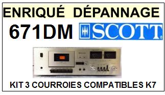 SCOTT-671DM-COURROIES-COMPATIBLES