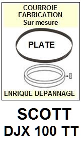 SCOTT-DJX100TT DJX 100 TT-COURROIES-COMPATIBLES