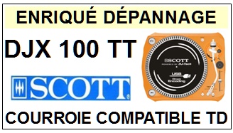 SCOTT-DJX100TT DJX 100 TT-COURROIES-COMPATIBLES