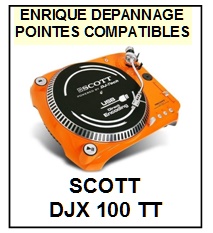 SCOTT-DJX100TT  DJX 100 TT-POINTES-DE-LECTURE-DIAMANTS-SAPHIRS-COMPATIBLES