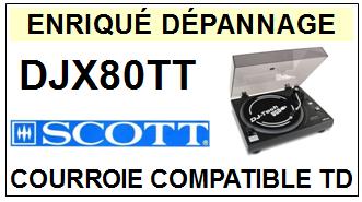 SCOTT-DJX80TT DJX 80 TT-COURROIES-COMPATIBLES