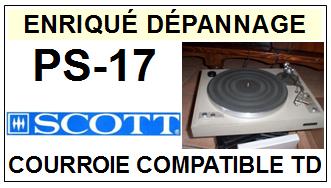 SCOTT-PS17 PS-17-COURROIES-COMPATIBLES