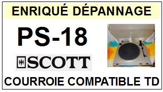 SCOTT-PS18 PS-18-COURROIES-COMPATIBLES