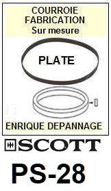 SCOTT-PS28 PS-28-COURROIES-ET-KITS-COURROIES-COMPATIBLES