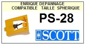 SCOTT-PS28  PS-28-POINTES-DE-LECTURE-DIAMANTS-SAPHIRS-COMPATIBLES