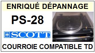 SCOTT-PS28 PS-28-COURROIES-COMPATIBLES