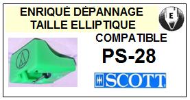 SCOTT-PS28 PS-28-POINTES-DE-LECTURE-DIAMANTS-SAPHIRS-COMPATIBLES