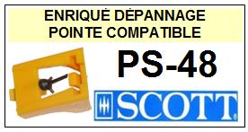 SCOTT-PS48.  PS-48 (2MONTAGE)-POINTES-DE-LECTURE-DIAMANTS-SAPHIRS-COMPATIBLES