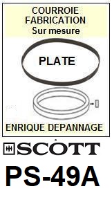 SCOTT-PS49A PS-49A-COURROIES-COMPATIBLES