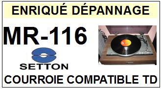 SETTON-MR116 MR-116-COURROIES-COMPATIBLES