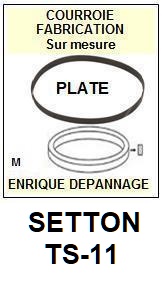 SETTON-TS11 TS-11-COURROIES-COMPATIBLES