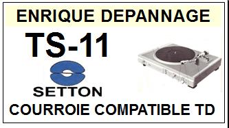 SETTON-TS11 TS-11-COURROIES-ET-KITS-COURROIES-COMPATIBLES