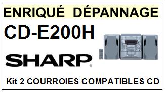 SHARP-CDE200H CD-E200H-COURROIES-ET-KITS-COURROIES-COMPATIBLES