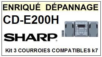 SHARP-CDE200H CD-E200H-COURROIES-ET-KITS-COURROIES-COMPATIBLES