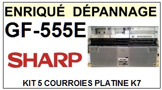 SHARP-GF555E GF-555E-COURROIES-COMPATIBLES