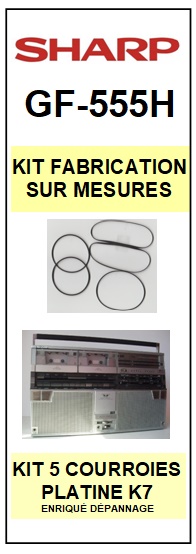 SHARP-GF555H GF-555H-COURROIES-ET-KITS-COURROIES-COMPATIBLES