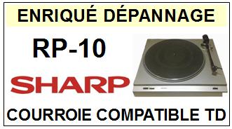 SHARP-RP10 RP-10-COURROIES-COMPATIBLES