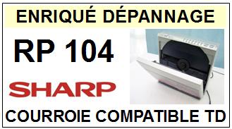 SHARP-RP104 RP-104-COURROIES-COMPATIBLES
