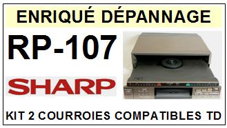 SHARP-RP107 RP-107-COURROIES-COMPATIBLES