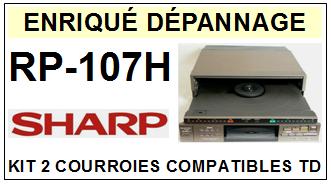 SHARP-RP107H RP-107H-COURROIES-COMPATIBLES