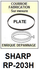 SHARP-RP203H RP-203H-COURROIES-COMPATIBLES