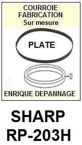 SHARP-RP203H RP-203H-COURROIES-ET-KITS-COURROIES-COMPATIBLES