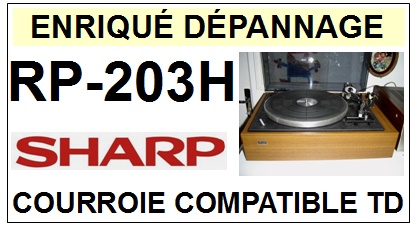 SHARP-RP203H RP-203H-COURROIES-COMPATIBLES