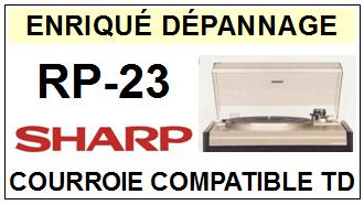 SHARP-RP23 RP-23 (SYSTEM 23)-COURROIES-COMPATIBLES