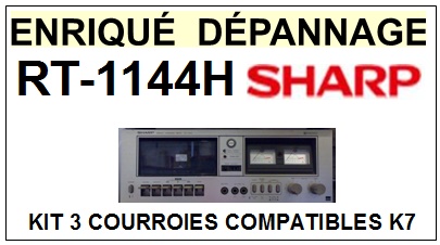 SHARP-RT1144H RT-1144H-COURROIES-COMPATIBLES