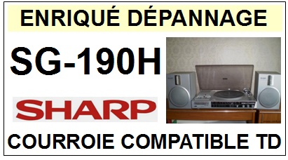 SHARP-SG190H SG190H-COURROIES-COMPATIBLES