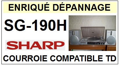 SHARP-SG190H SG190H-COURROIES-ET-KITS-COURROIES-COMPATIBLES