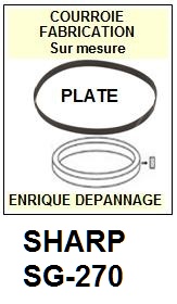 SHARP-SG270 SG-270-COURROIES-COMPATIBLES