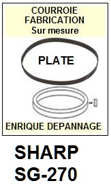 SHARP-SG270 SG-270-COURROIES-ET-KITS-COURROIES-COMPATIBLES