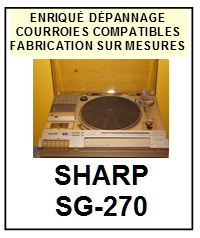 SHARP-SG270 SG-270-COURROIES-COMPATIBLES