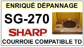 SHARP-SG270 SG-270-COURROIES-COMPATIBLES