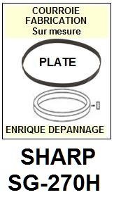 SHARP-SG270H SG-270H-COURROIES-ET-KITS-COURROIES-COMPATIBLES