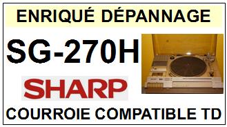 SHARP-SG270H SG-270H-COURROIES-COMPATIBLES