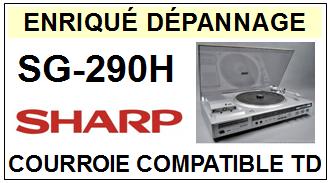 SHARP-SG290H SG-290H-COURROIES-COMPATIBLES