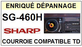 SHARP-SG460H SG-460H-COURROIES-COMPATIBLES