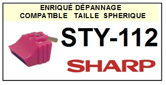 SHARP-STY112 STY-112-POINTES-DE-LECTURE-DIAMANTS-SAPHIRS-COMPATIBLES