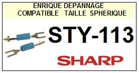SHARP-STY113 STY-113-POINTES-DE-LECTURE-DIAMANTS-SAPHIRS-COMPATIBLES