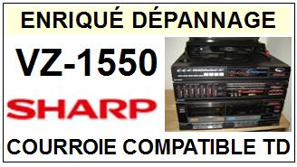 SHARP-VZ1550 VZ-1550-COURROIES-COMPATIBLES